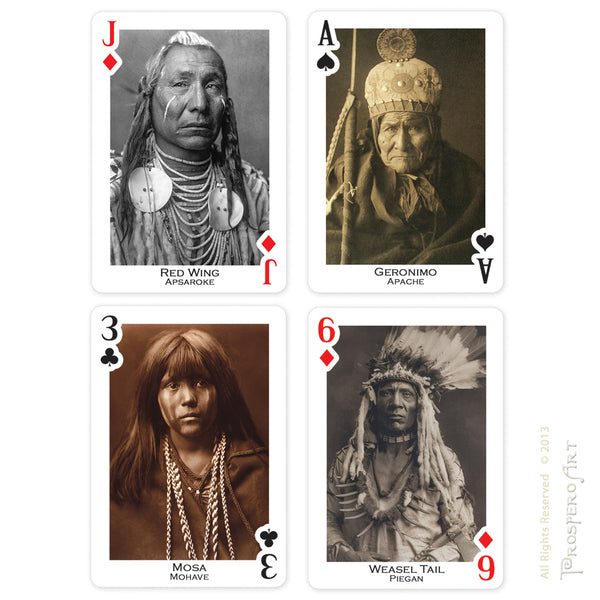 Native American Playing Cards ~ Edward Curtis