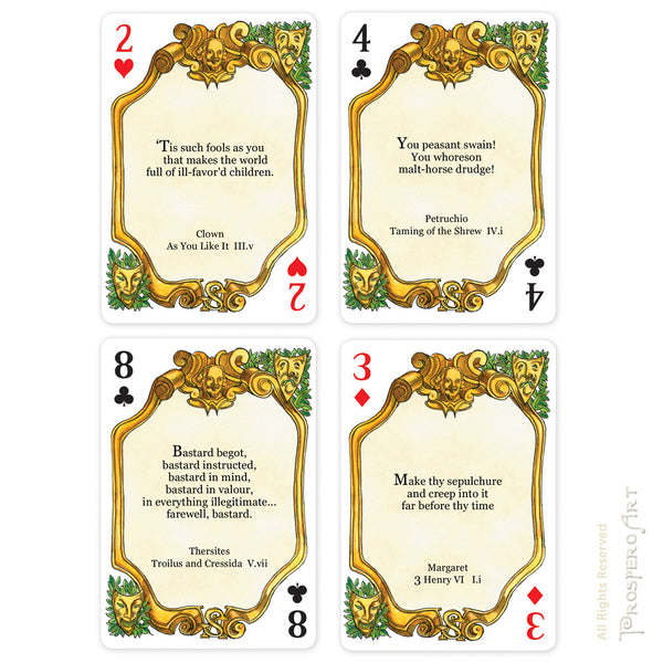 Shakespeare "Double Deck" Playing Card Set