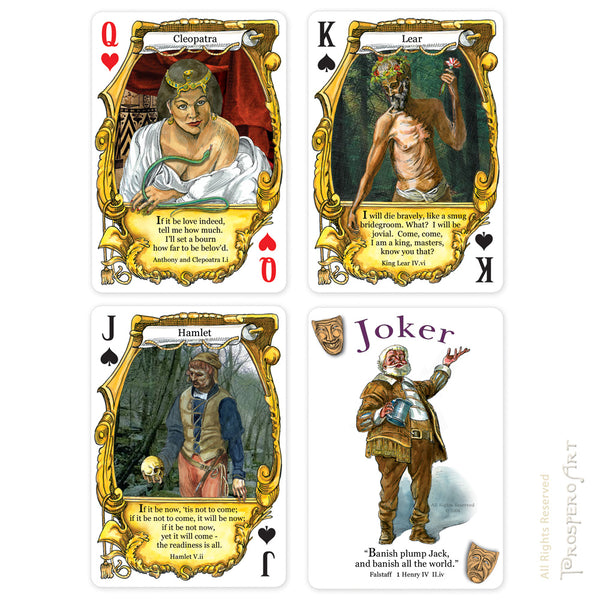 Shakespeare "Quotes" Playing Cards