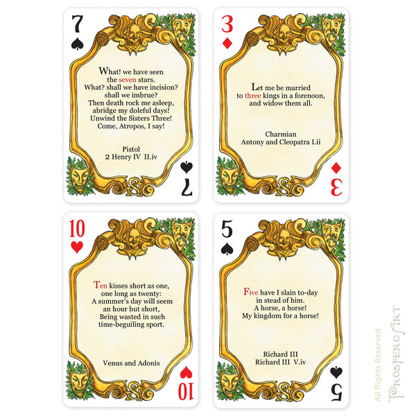 Shakespeare "Double Deck" Playing Card Set