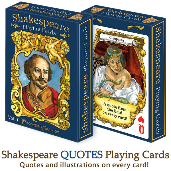 Shakespeare "Quotes" Playing Cards