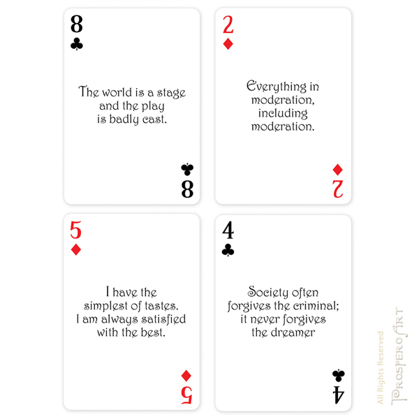 Oscar Wilde Playing Cards
