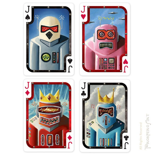 Robot Playing Cards