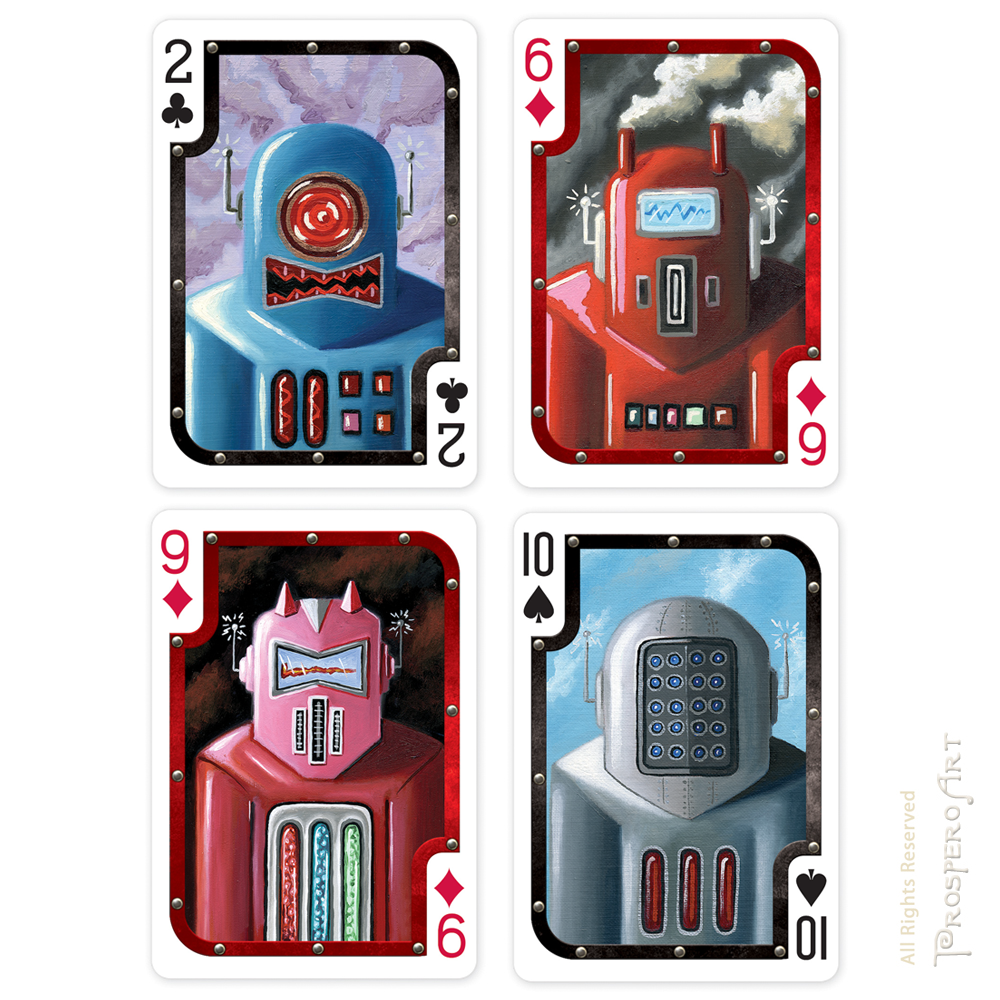 Robotics Card Robot Playing Cards β Prospero Art