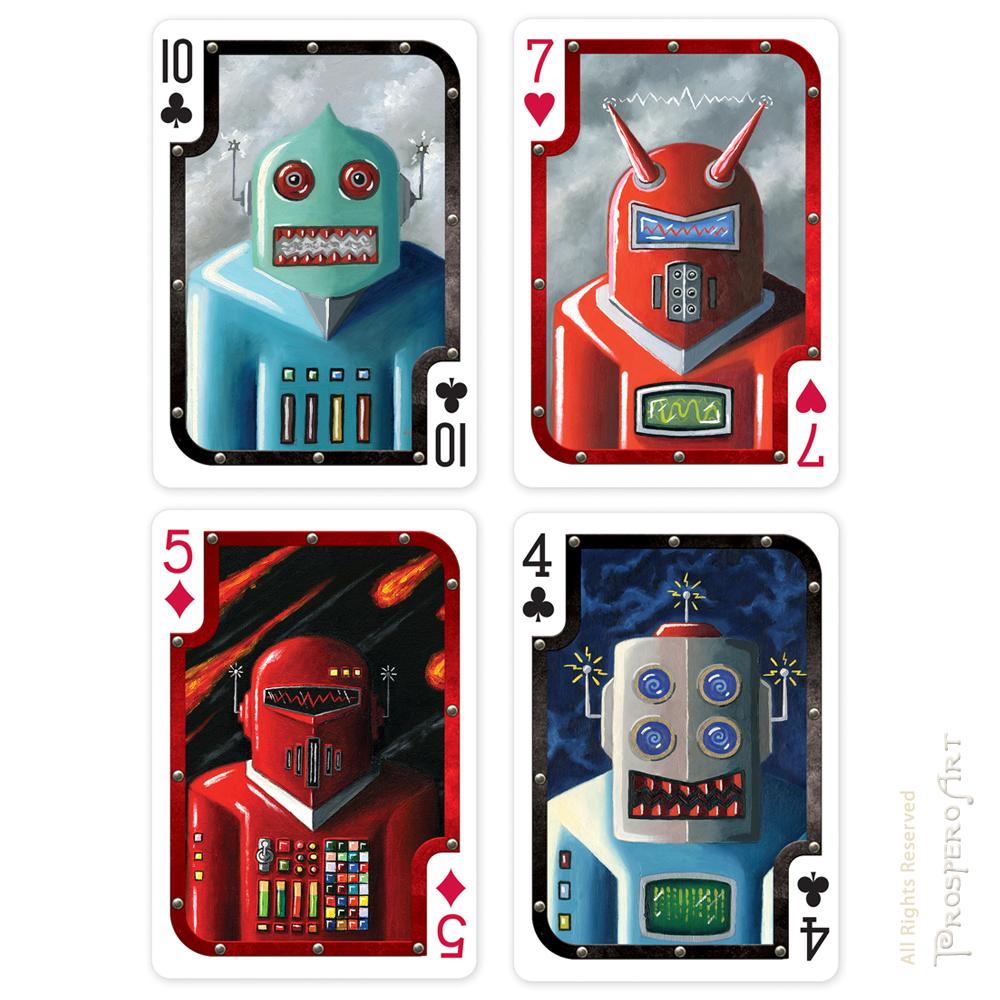 Robotics Card Robot Playing Cards β Prospero Art