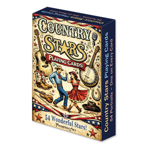 Country Stars Playing Cards