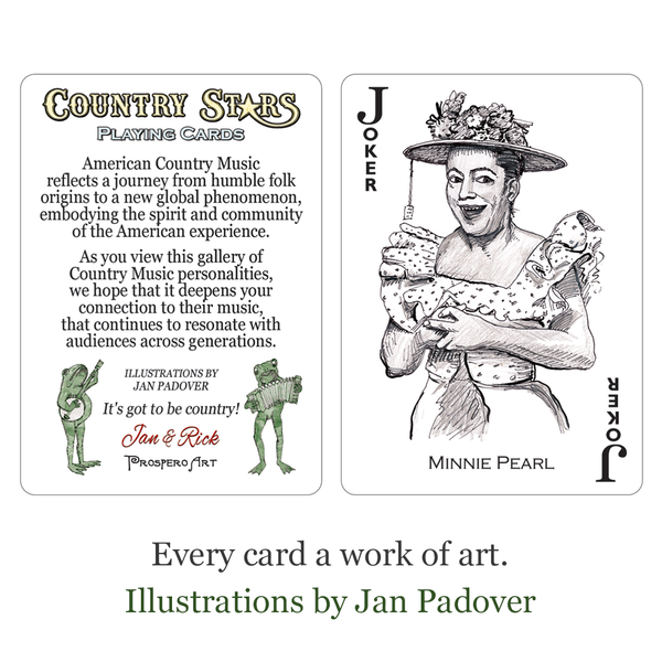 Country Stars Playing Cards