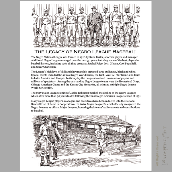 WHOLESALE - 30 BOOKS - Negro League Baseball 54 Historic Portraits