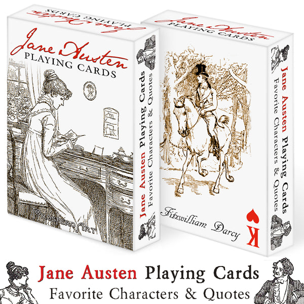 Jane Austen Playing Cards "Copper Back"