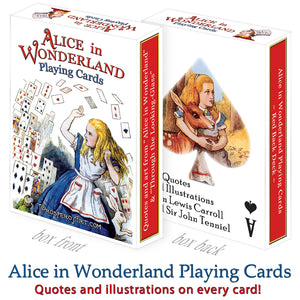 Alice In Wonderland Playing Cards "Red Back"