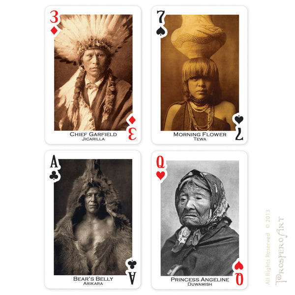 Native American Playing Cards ~ Edward Curtis