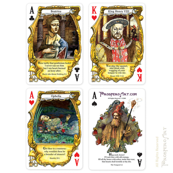 Shakespeare "Double Deck" Playing Card Set