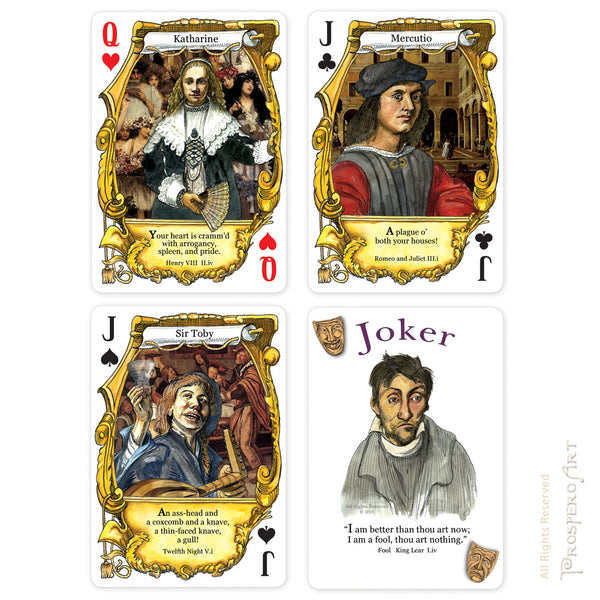 Shakespeare "Insults" Playing Cards