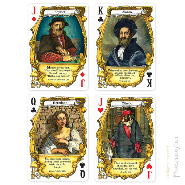 Shakespeare "Quotes" Playing Cards