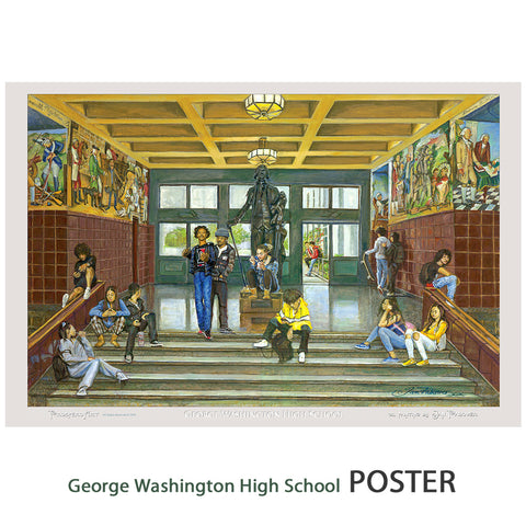 George Washington High School Poster - 12" X 18" - 100 lb stock